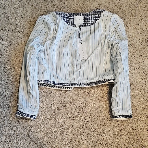 NWT Christian Lacroix blue tweed cropped jacket - Picture 12 of 15